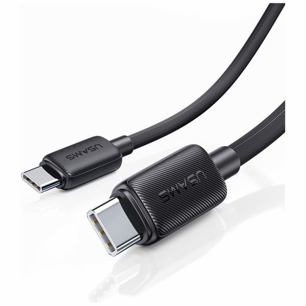 Usams USB-C–USB-C-kaapeli 1m KY Series - Musta