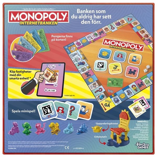 HASBRO Brädspel Monopoly App Banking (SE)