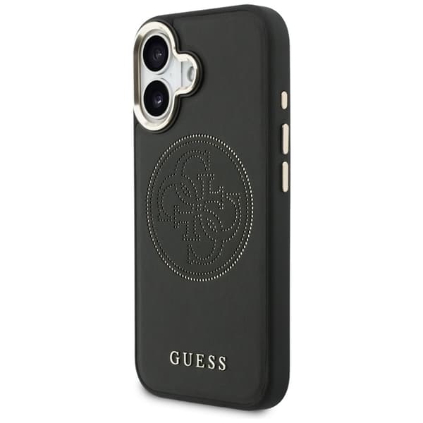 Guess Mobilcover til iPhone 17 MagSafe Perforated 4G - Sort