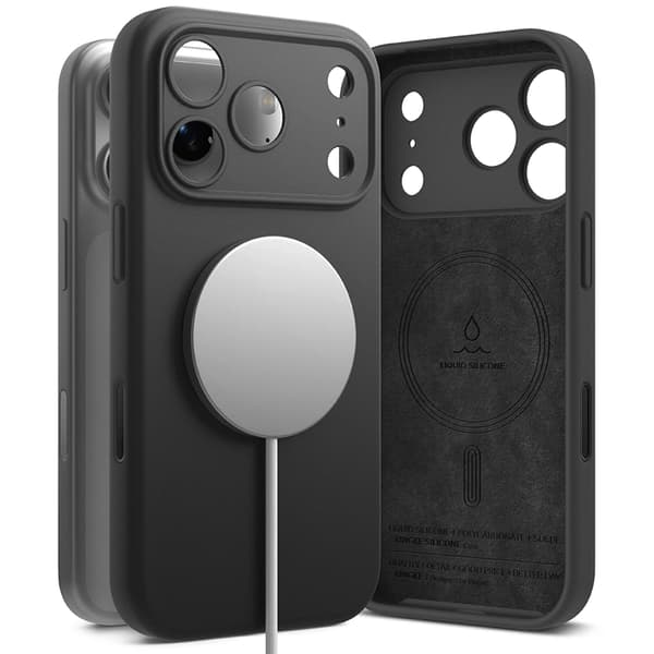 Ringke Telefontaske til iPhone 17 Pro Magsafe Magnetisk Silikone - Sort