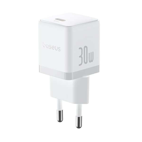 Baseus Snabbladdare USB-C 30W Palm - Vit