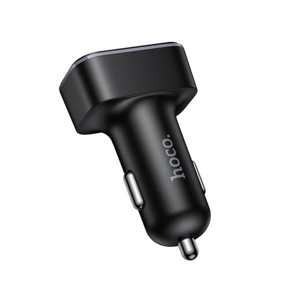 Hoco Biloplader 42W 1xUSB-C 2xUSB-A QC3.0 Z63A - Sort