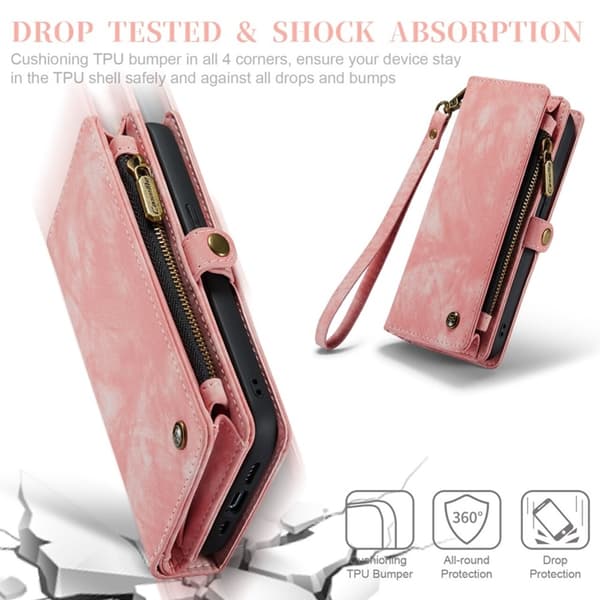 Caseme iPhone 7/8 Plus Plånboksfodral Detachable - Rosa