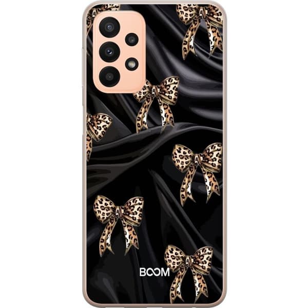Telefontaske til Samsung Galaxy A23 5G med Leopard Bow