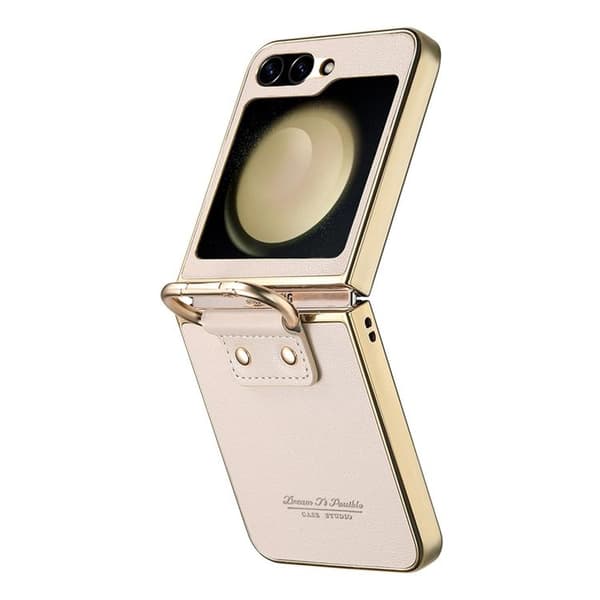 Mobilskal för Galaxy Z Flip 6 Electroplating Ring Kickstand
