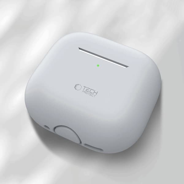 Tech-Protect AirPods 4 Skal Silikon - Crayon Grå