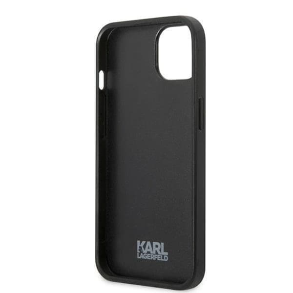Karl Lagerfeld iPhone 13 mini Etui Blomst Iconic Karl - Grå