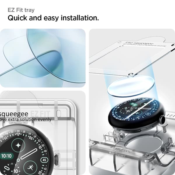[2-PACK] Spigen Google Pixel Watch 3/4/5 (45mm) Näytönsuoja EZ Fit