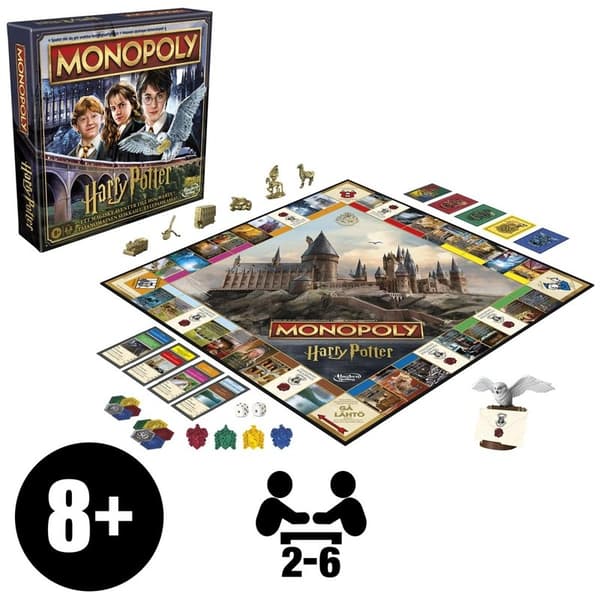 HASBRO Brädspel Monopoly Harry Potter (SE/FI)