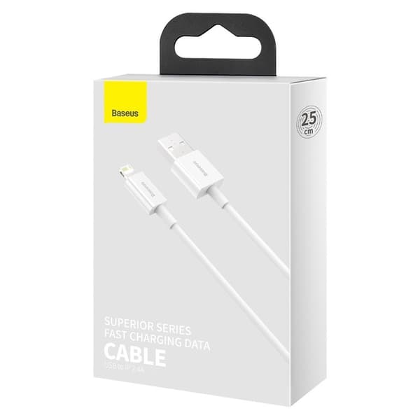 Baseus Superior USB-A–Lightning-kaapeli 2,4A 0,25m