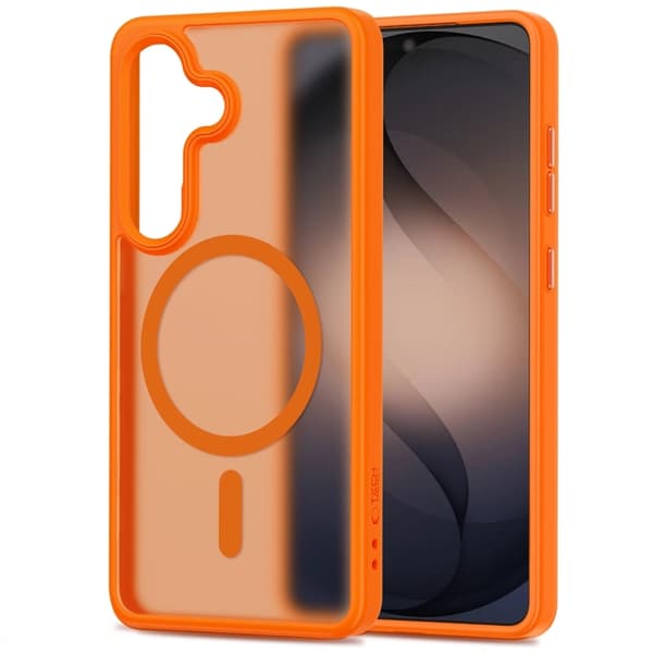 Tech-Protect Mobilskal För Galaxy S26 Magsafe Magmat - Matte Orange