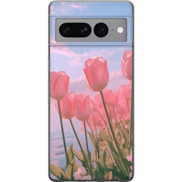 Mobilskal till Google Pixel 7 Pro med Rosa Tulpaner