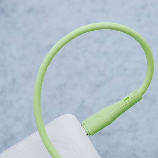 FORCELL USB-A til USB-C 66W Kabel 3A 1m QC4.0 Silikone C342 - Grøn