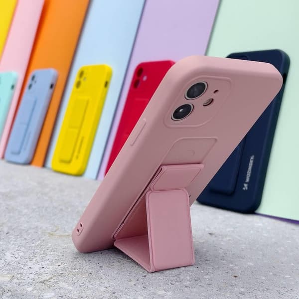 Wozinsky Kickstand Silikone Taske til Samsung Galaxy A42 5G - Sort