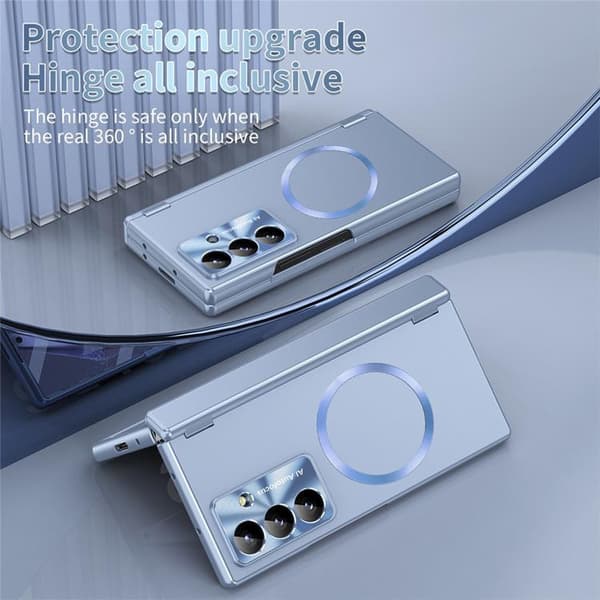 Mobilskal För Galaxy Z Fold 8 MagSafe Hård PC - Blå