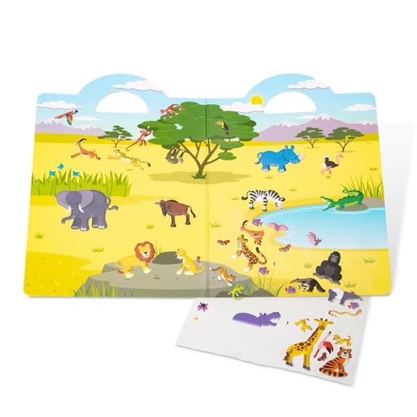 MND Reusable Puffy Stickers Playset Safari