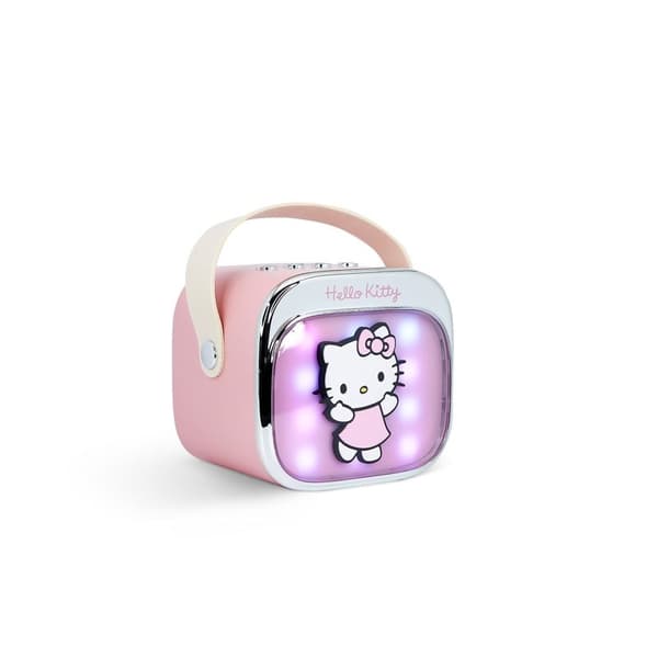 HELLOKITTY Karaokehögtalare med Mikrofon Hello Kitty Popsing LED