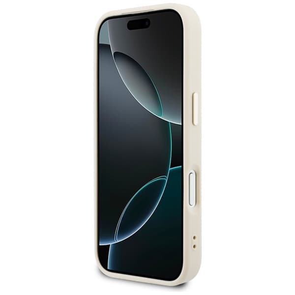 Guess Mobilskal För iPhone 17 Pro MagSafe Perforated 4G - Beige