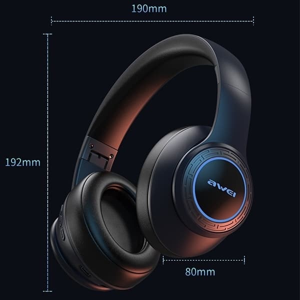Awei Over-Ear Hovedtelefoner Trådløse Bluetooth A300BL - Sort