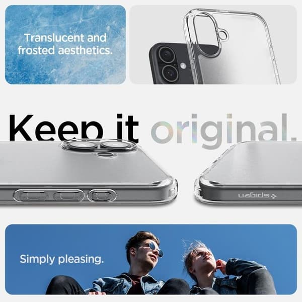 Spigen telefontaske til iPhone 16 Ultra Hybrid - Frost Clear