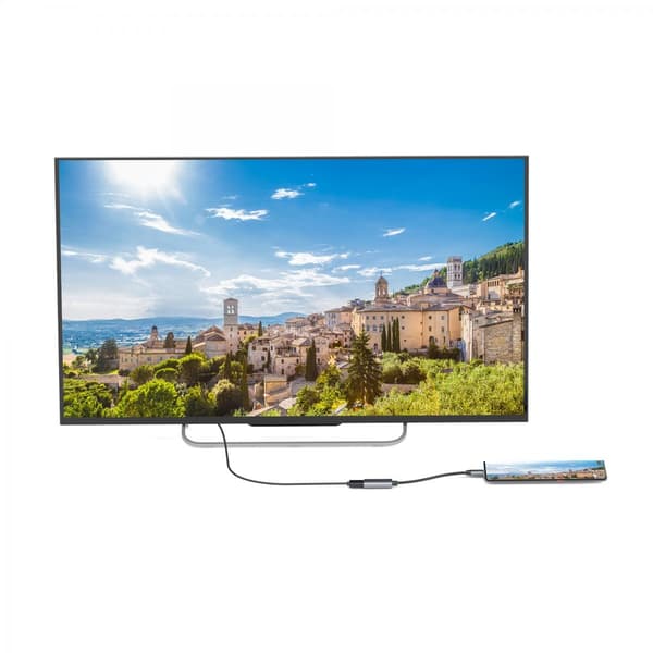SiGN USB-C til HDMI Adapter 5V 1A - Sort/Grå