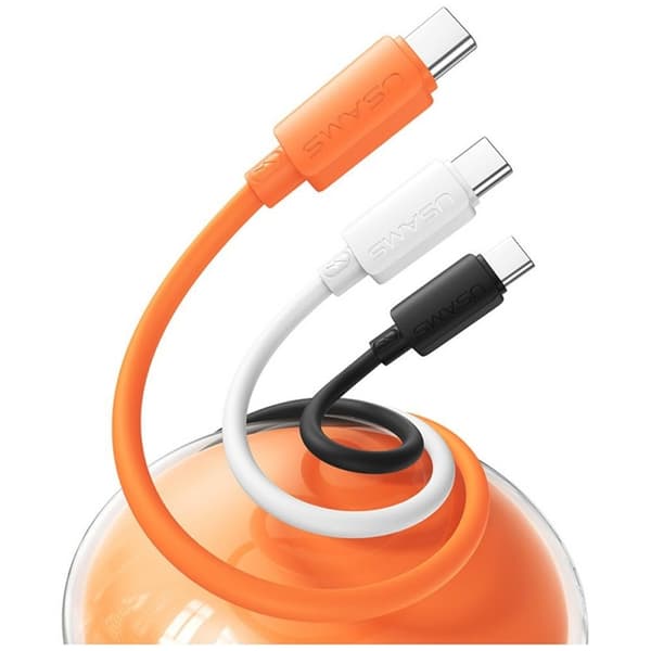 USAMS USB-A til USB-C Kabel 3A 1m Silikone U98 - Hvid