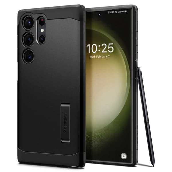 Spigen Galaxy S23 Ultra Etui Tough Armor - Sort