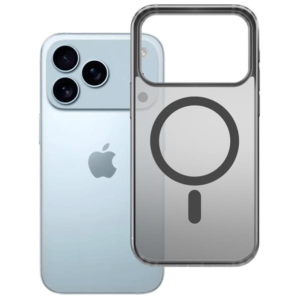 3MK telefontaske til iPhone 17 Pro Max MagSafe Frosty - Sort