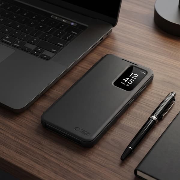 Tech-Protect Pungcover Til Galaxy A27 Smart - Mat Sort