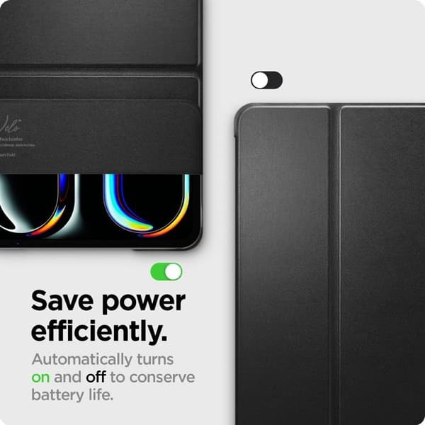 Spigen iPad Pro 13 (2024) Kotelo Smart Fold - Musta