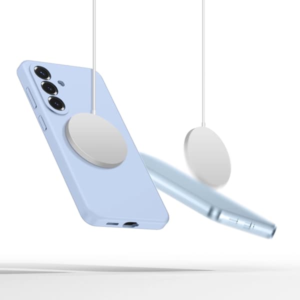Tech-Protect Mobilskal För Galaxy S26 Magsafe Silikon - Sky Blå