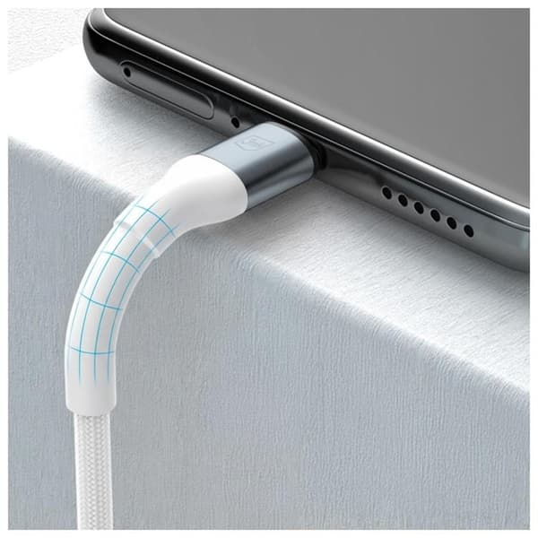 3MK USB-A til Lightning 12W kabel 5V/2.4A 2m N-SERIES Hyper - Hvid