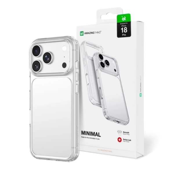 AmazingThing Mobilskal För iPhone 18 Pro/17 Pro Minimal Drop Proof - Transparent