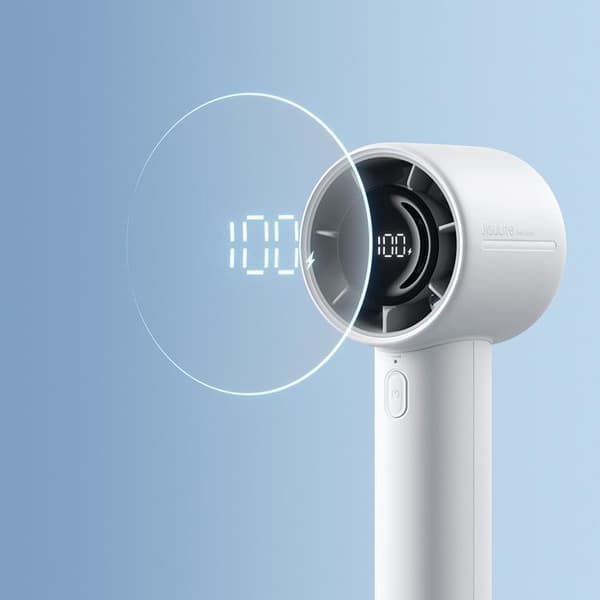 Jisulife Bærbar USB Håndventilator 5000 mAh Fan 10S - Grå