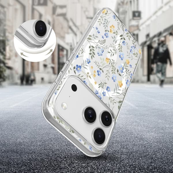 Tech-Protect Mobilskal till iPhone 17 Pro Magsafe Flexair - Spring Flowers