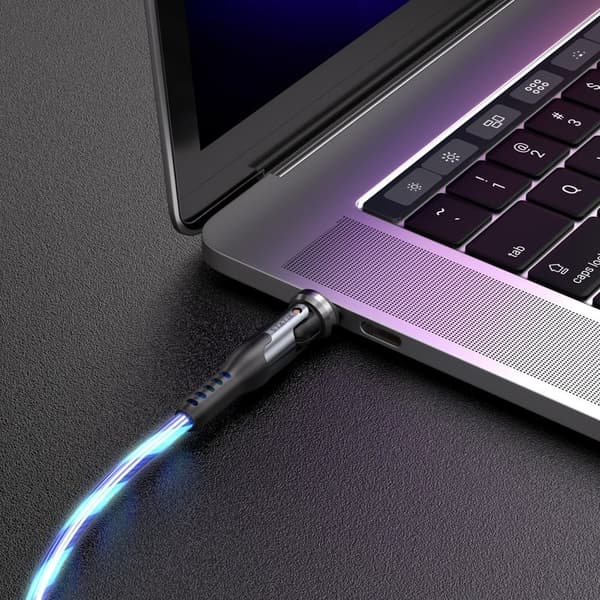 STATIK Kaapeli PowerPivot Pro Hehkuva LED USB-C–USB-C 1m