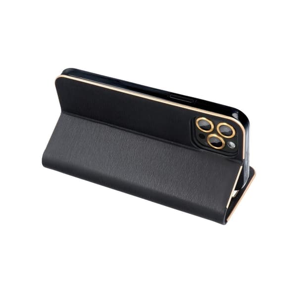 Galaxy A12/M12 Pungcover Forcell Luna Guld - Sort