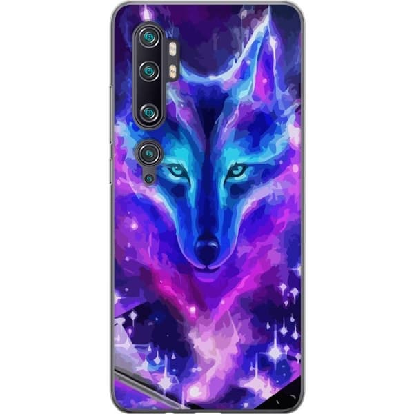 Telefontaske til Xiaomi Mi Note 10 Pro med Neon Wolf
