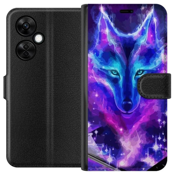 Plånboksfodral till OnePlus Nord CE 3 Lite med Neon Varg