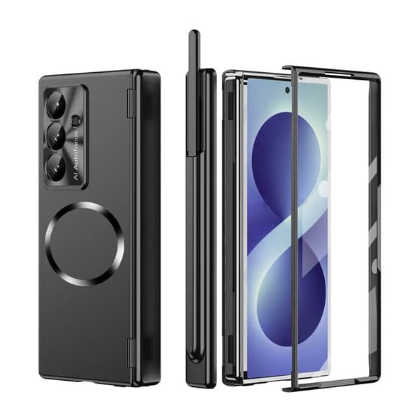 Mobilcover Til Galaxy Z Fold 8 MagSafe Hård PC - Sort