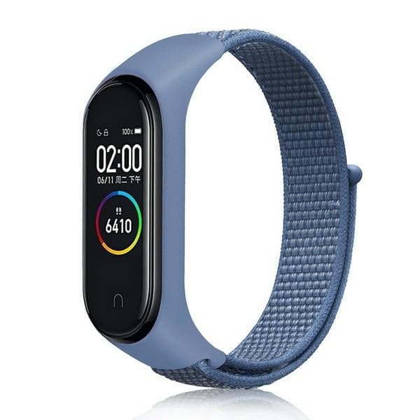 Beline Mi Band 7/6/5/4/3 ranneke Nylon Loop - Sininen
