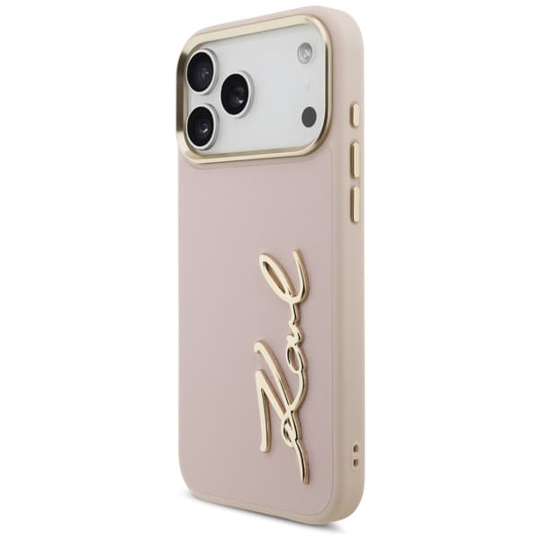 Karl Lagerfeld Mobilskal till iPhone 17 Pro Script Logo - Rosa