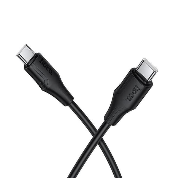 HOCO USB-C til USB-C 60W Kabel 1m 3A Silikone X124 - Sort