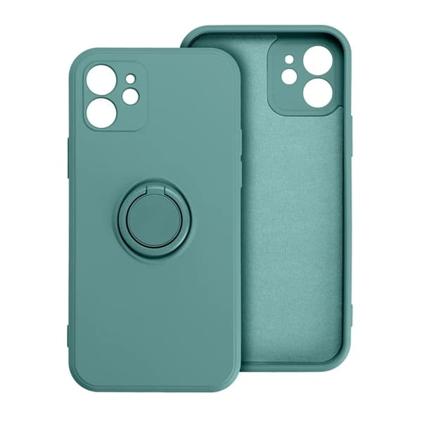 Telefontaske til iPhone 17 Pro Silikone Ring - Grøn