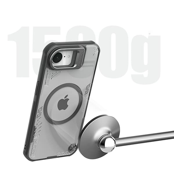 Nillkin Telefontaske til iPhone 16e MagSafe Iceblade Prop - Sort
