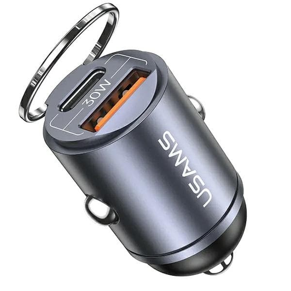 USAMS C38 Billader 30W 1xUSB-A 1xUSB-C - Tarnish
