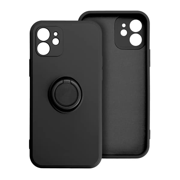 Mobilskal till iPhone 17 Pro Silikon Ring - Svart