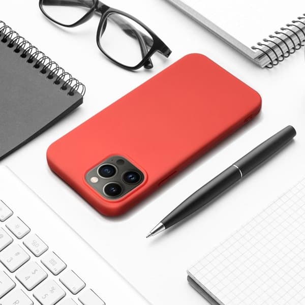 Telefontaske til iPhone 16e Silikone - Peach