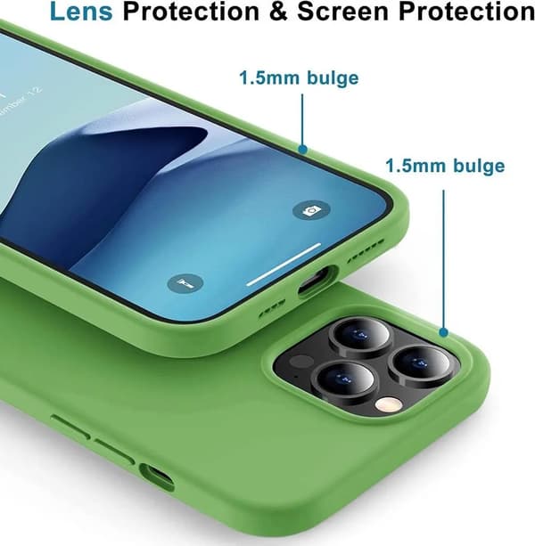 Sign iPhone 14 Pro Etui Flydende Silikone - Jade Grøn