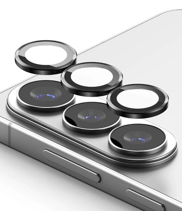 [2-Pack] Ringke kameradæksel hærdet glas til Galaxy S26/S26 Plus - Sort